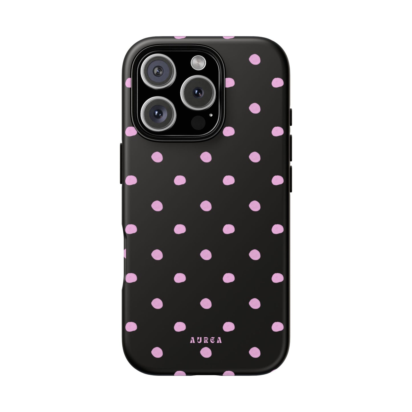 Pink Polka Noir