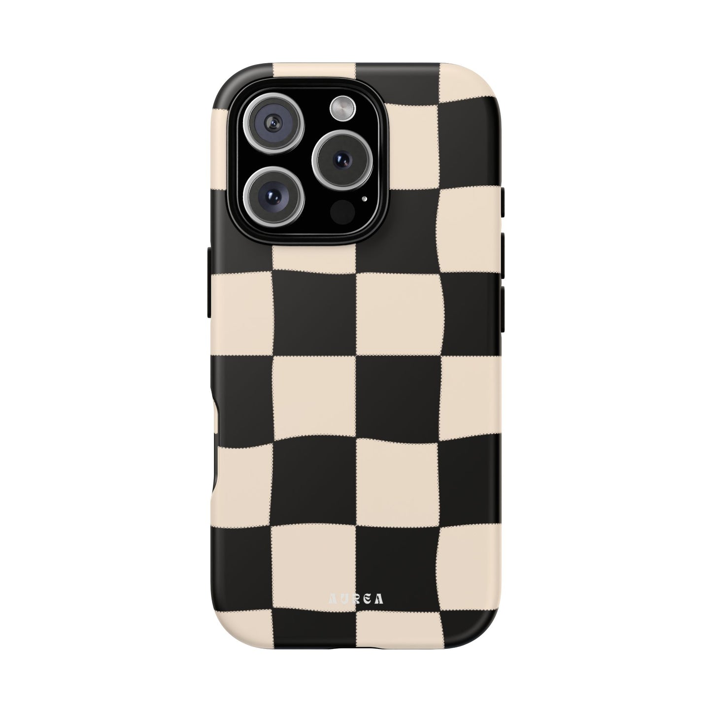 Retro Wavy Checkerboard