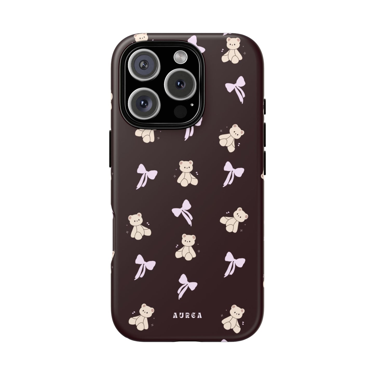 Cute Teddy Bear & Bow Pattern