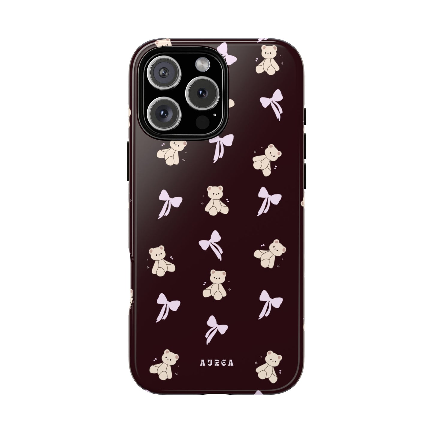 Cute Teddy Bear & Bow Pattern