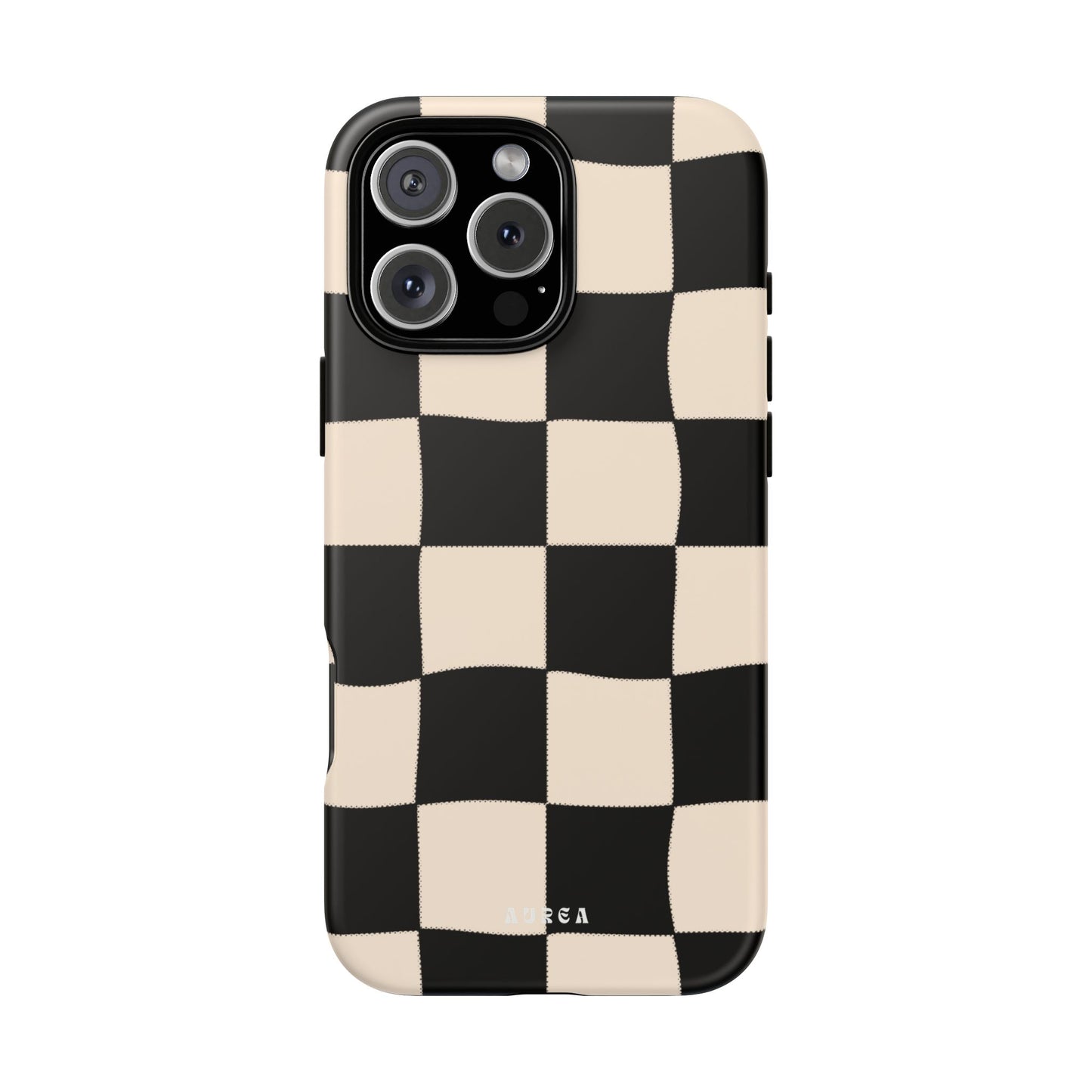 Retro Wavy Checkerboard