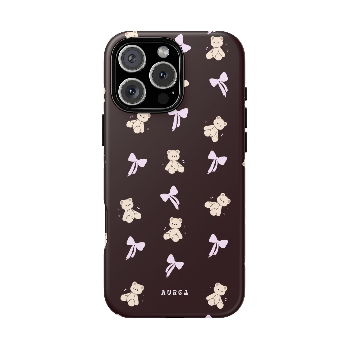 Cute Teddy Bear & Bow Pattern