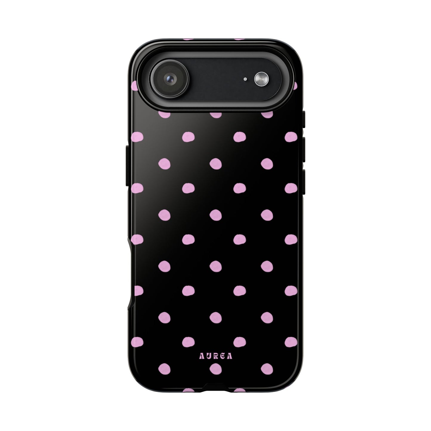 Pink Polka Noir