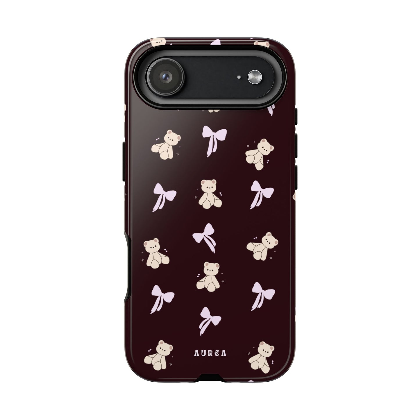 Cute Teddy Bear & Bow Pattern