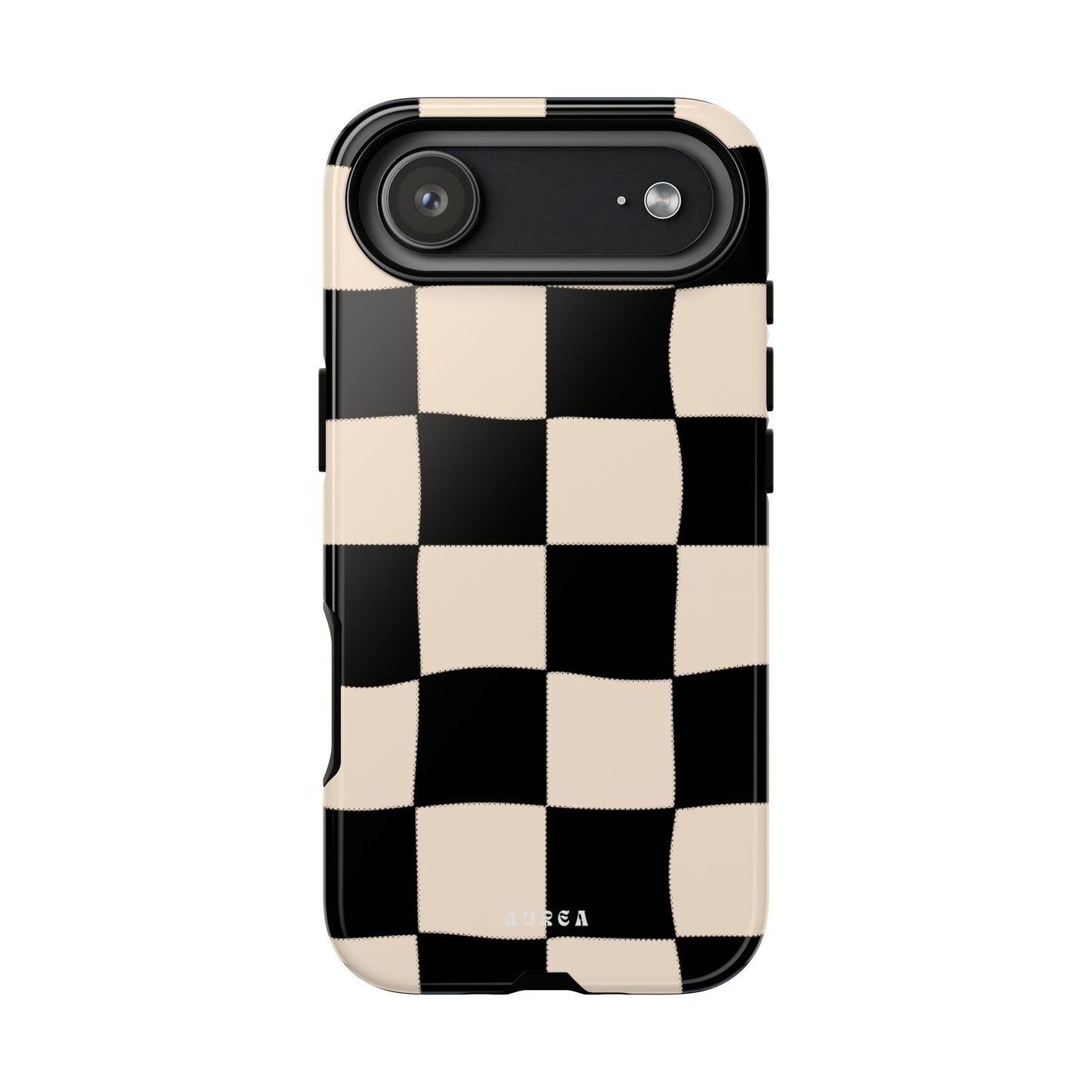 Retro Wavy Checkerboard