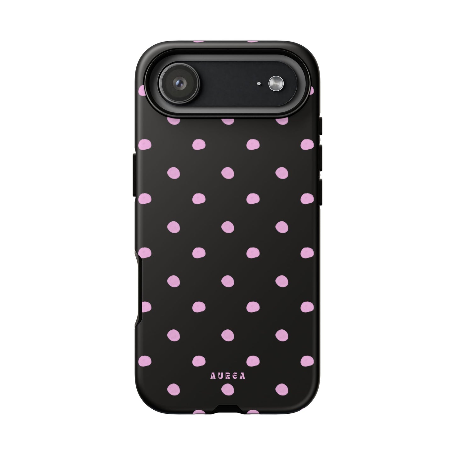 Pink Polka Noir