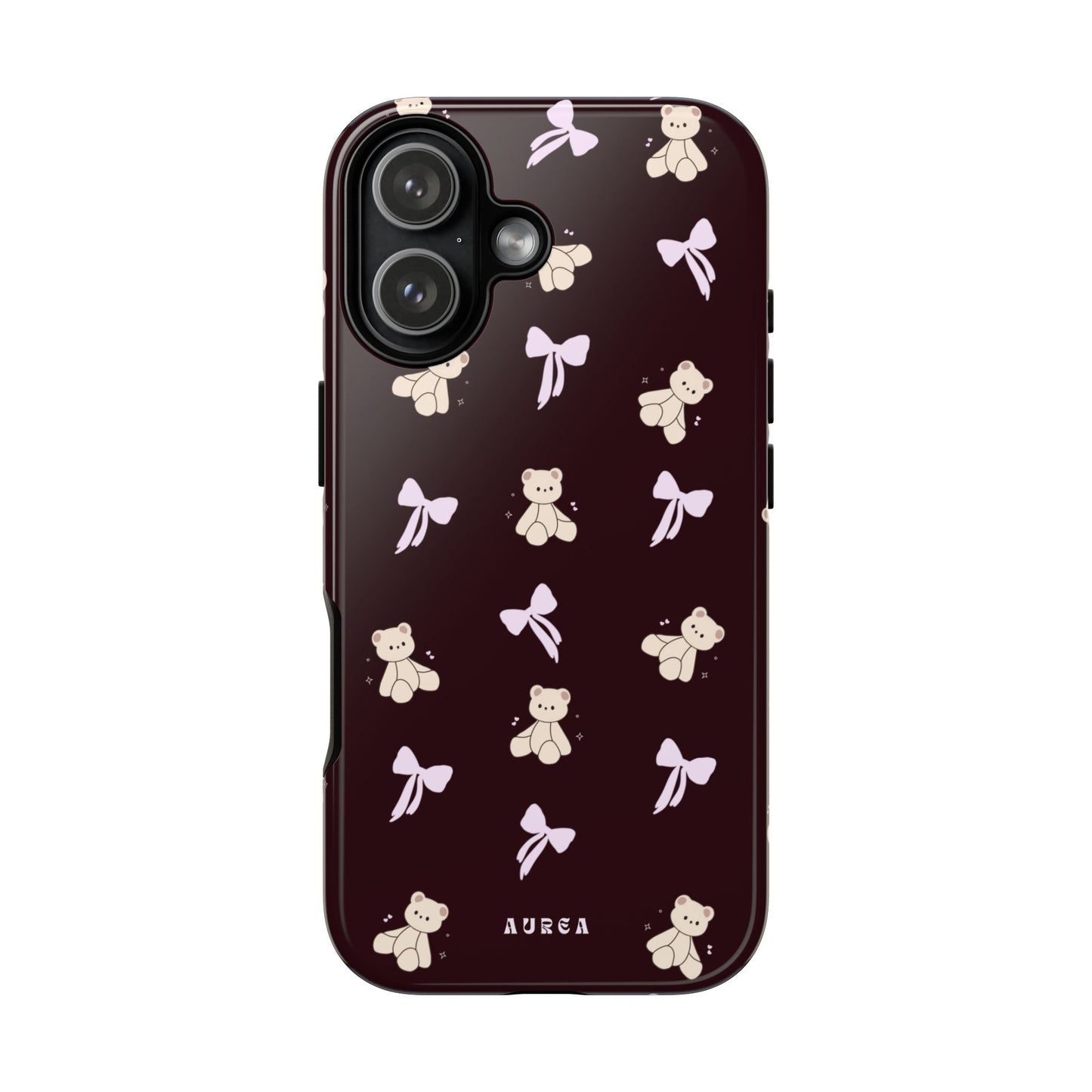 Cute Teddy Bear & Bow Pattern