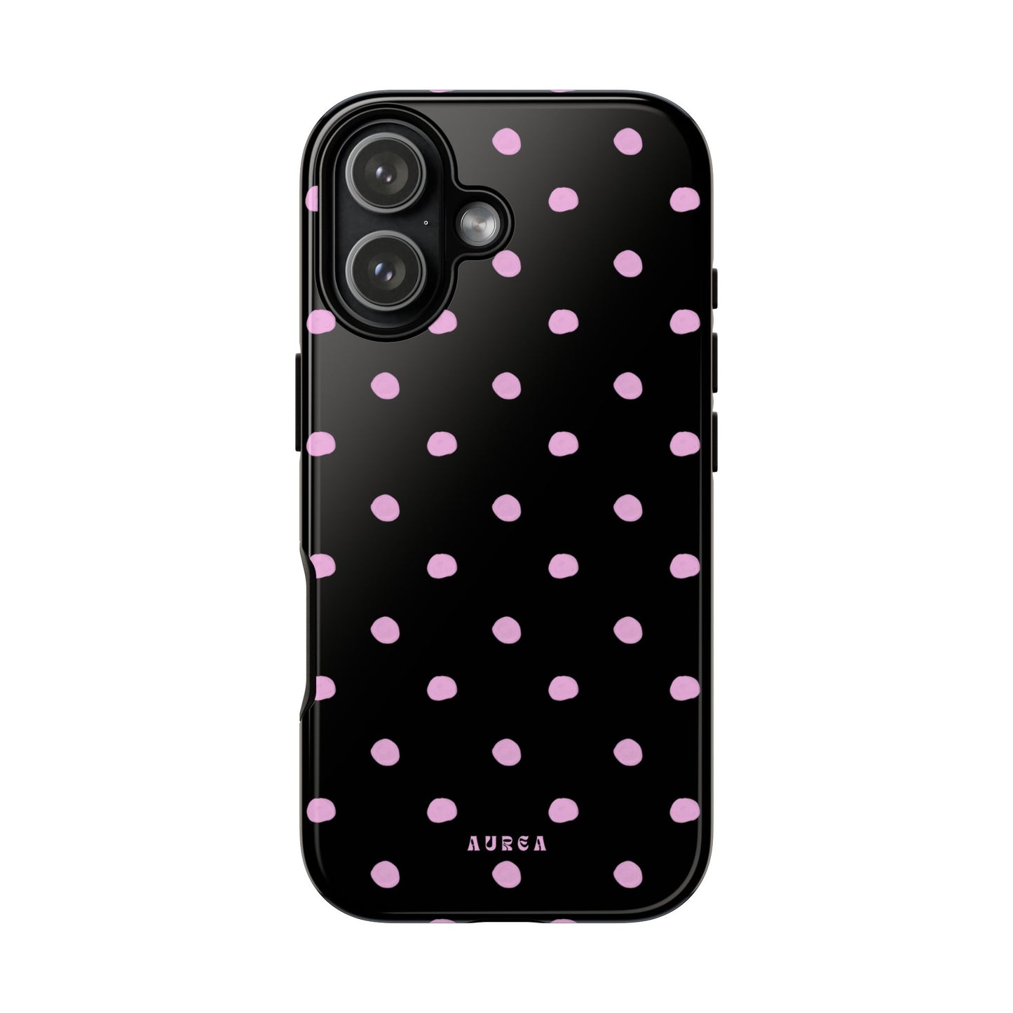 Pink Polka Noir