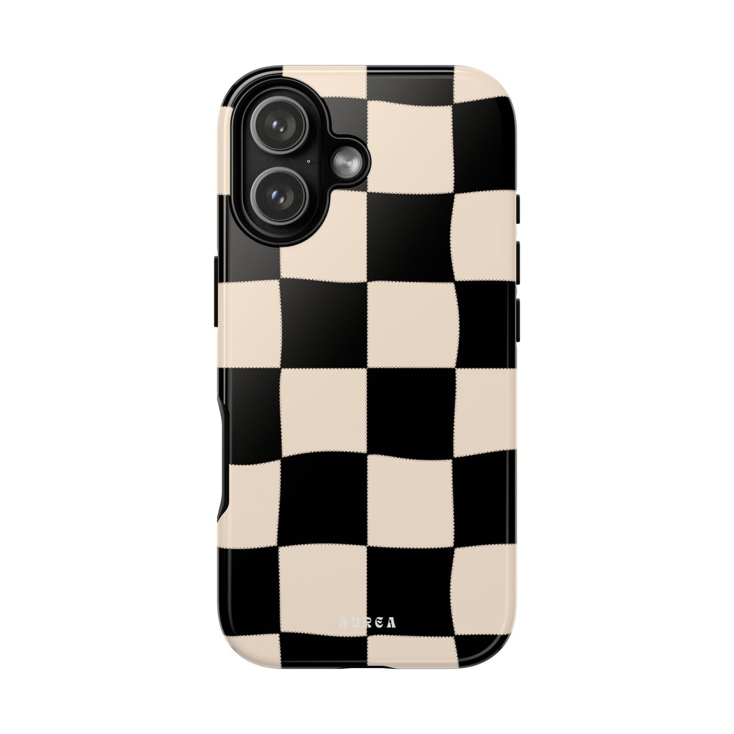 Retro Wavy Checkerboard