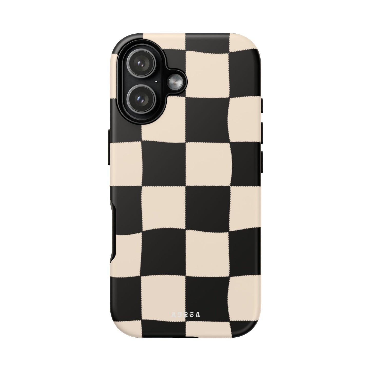 Retro Wavy Checkerboard