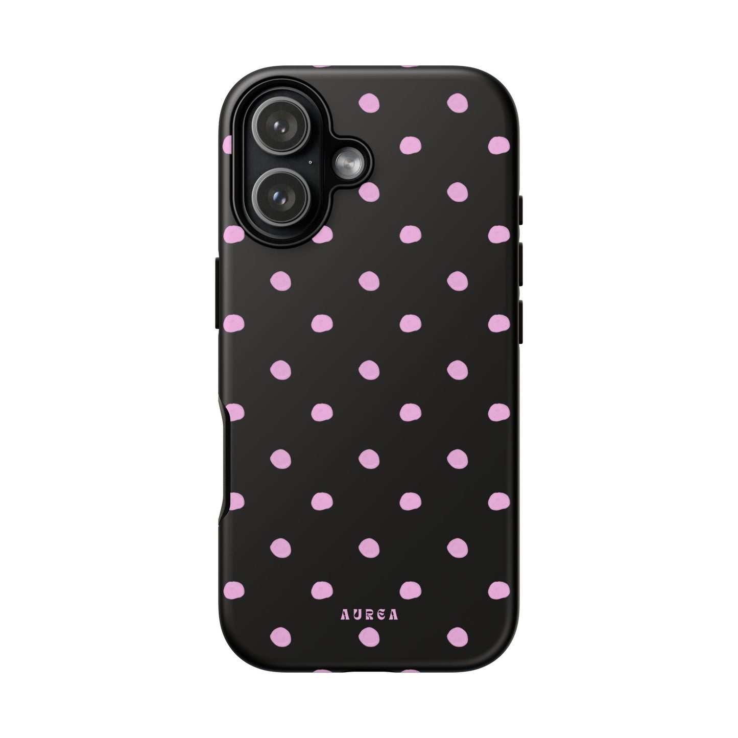 Pink Polka Noir