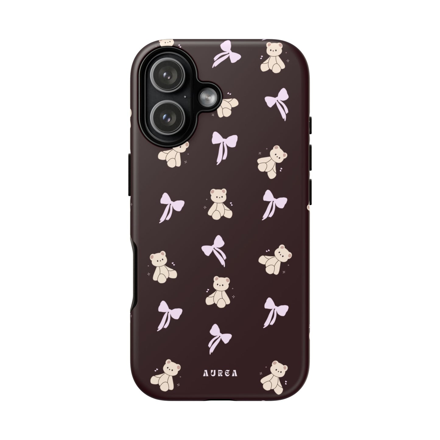 Cute Teddy Bear & Bow Pattern