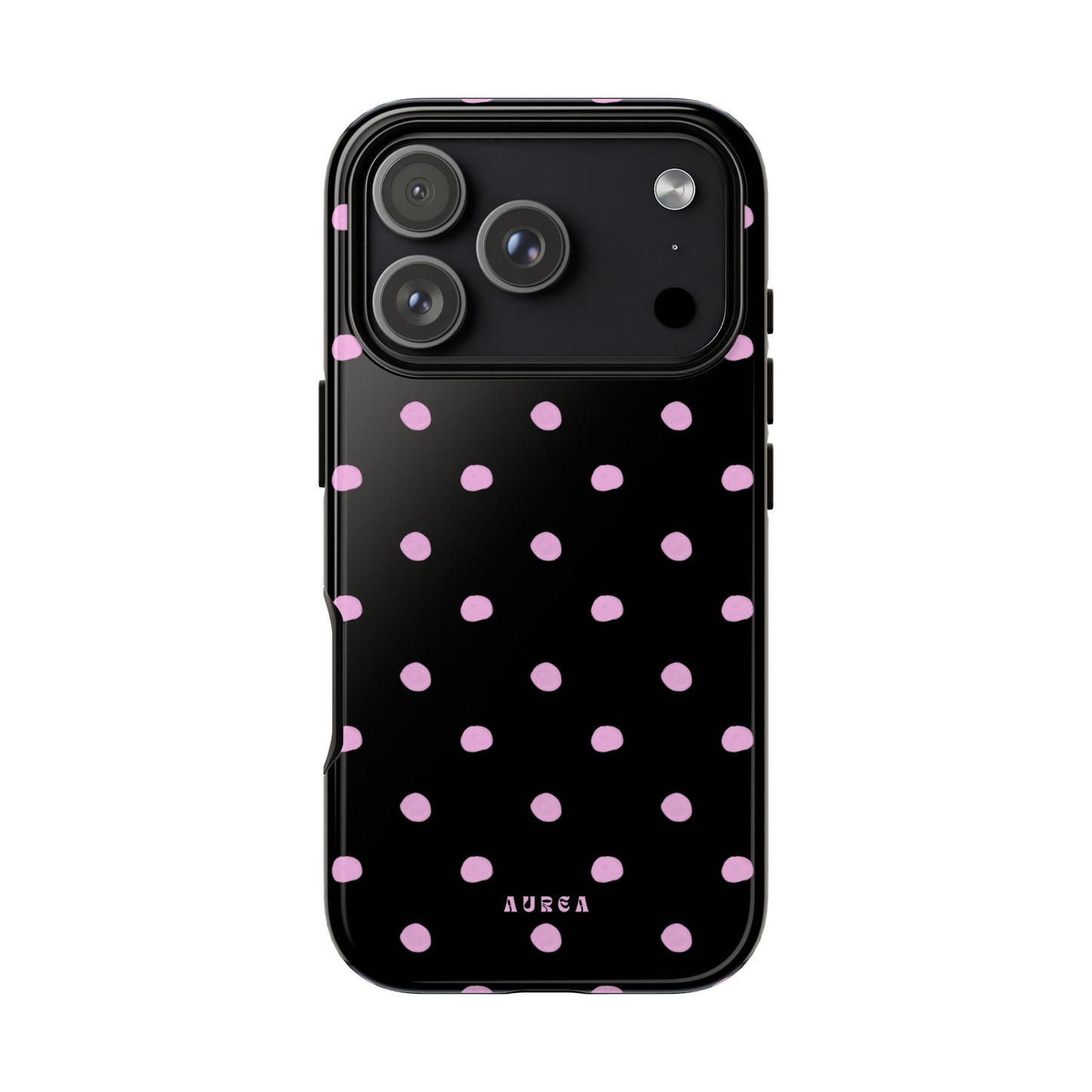 Pink Polka Noir
