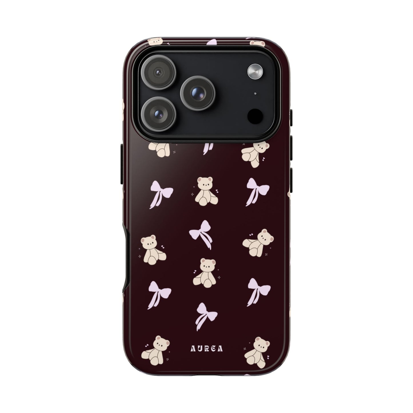 Cute Teddy Bear & Bow Pattern