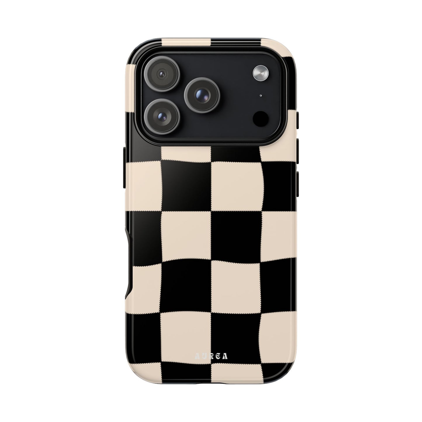 Retro Wavy Checkerboard