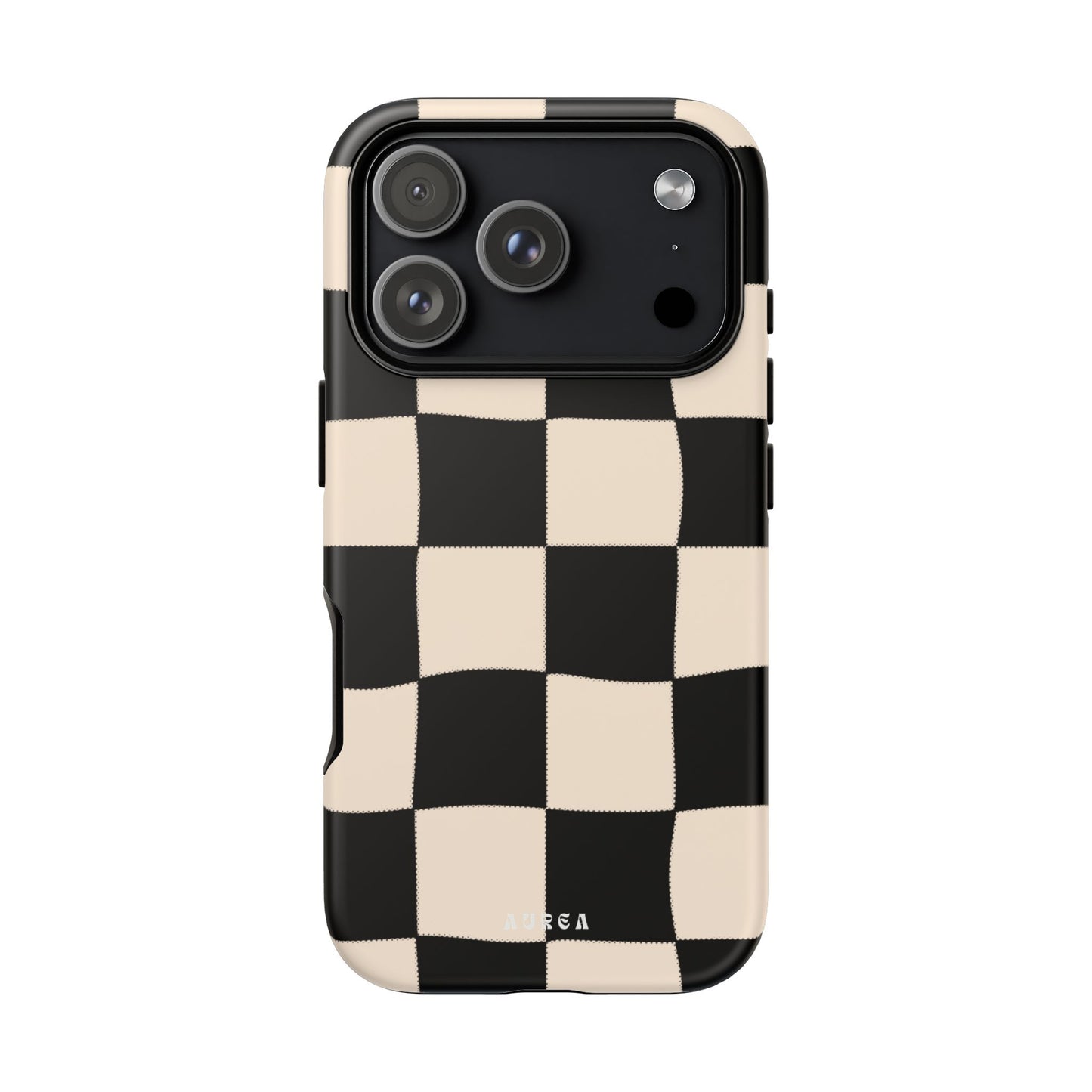 Retro Wavy Checkerboard