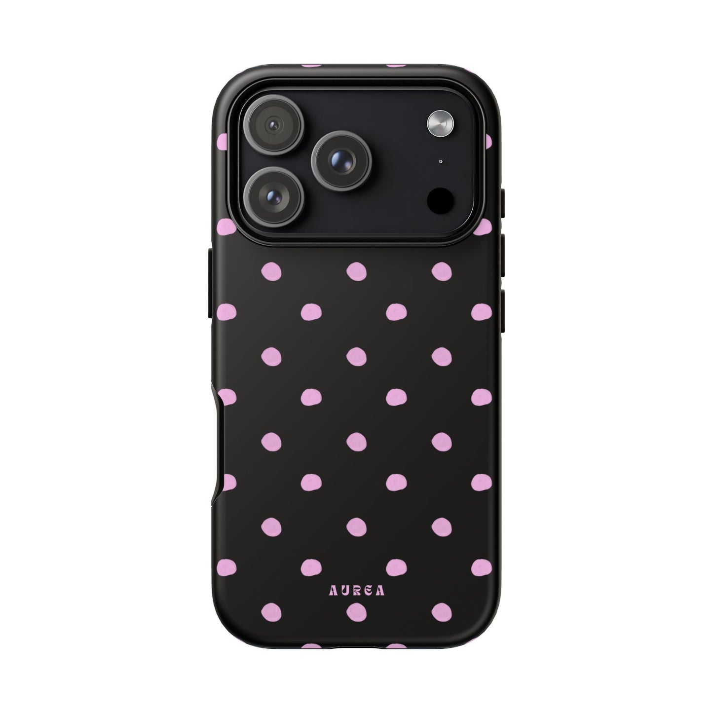 Pink Polka Noir