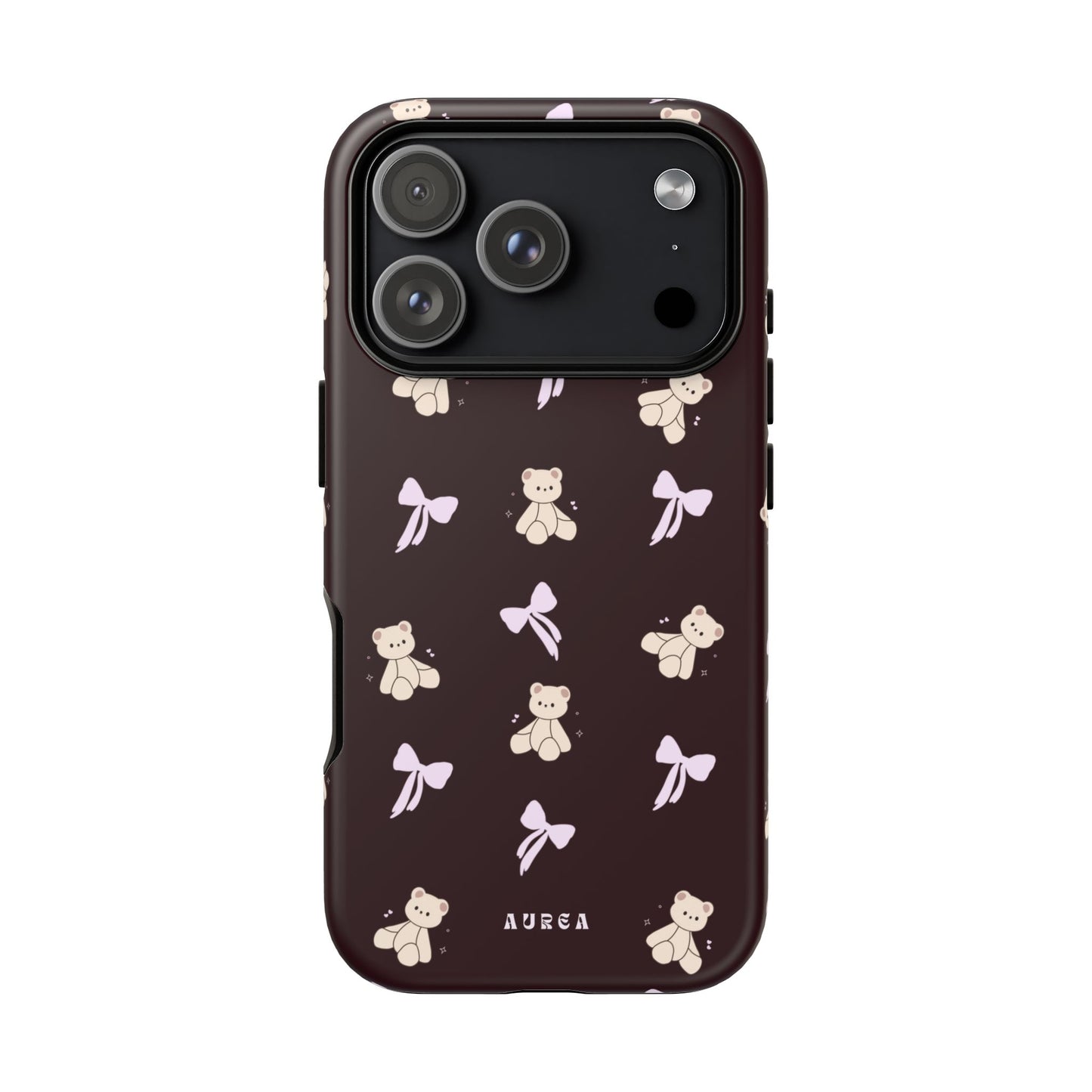 Cute Teddy Bear & Bow Pattern