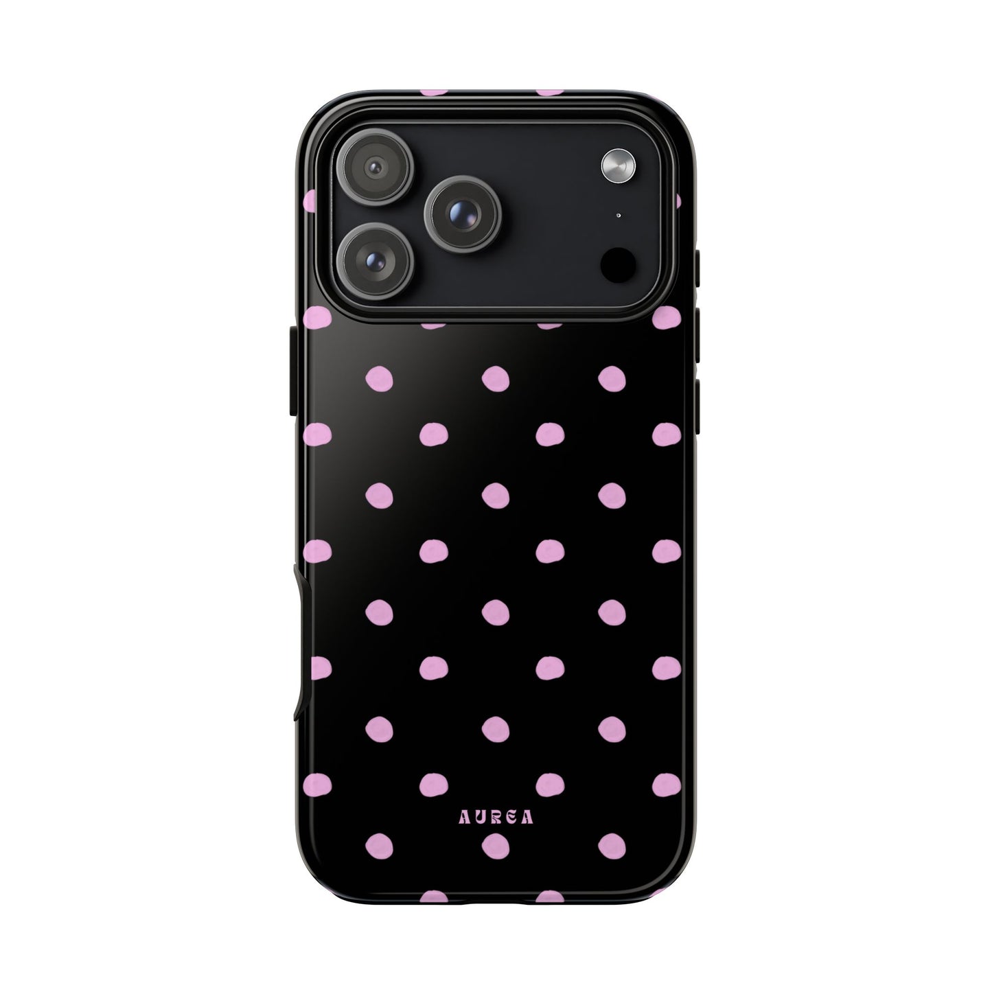 Pink Polka Noir