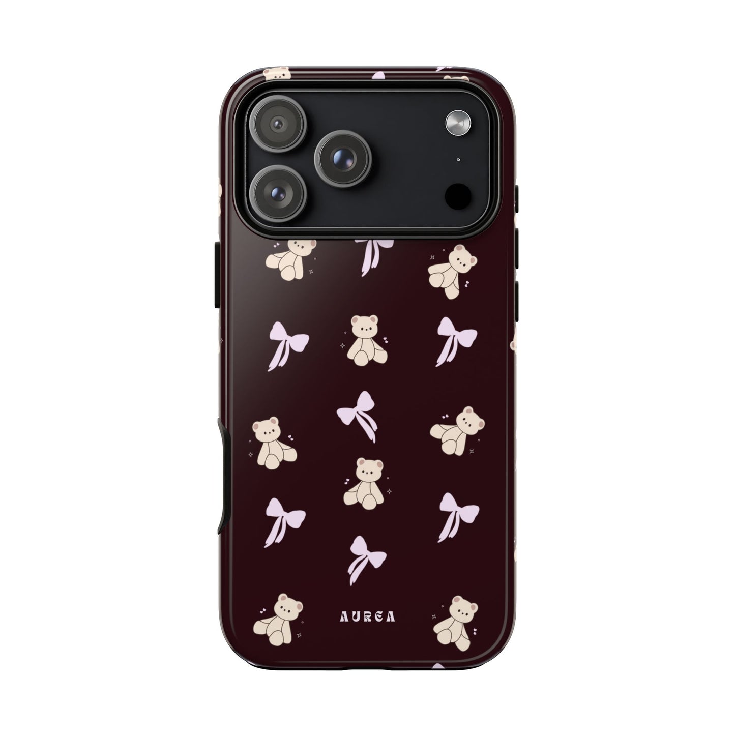 Cute Teddy Bear & Bow Pattern