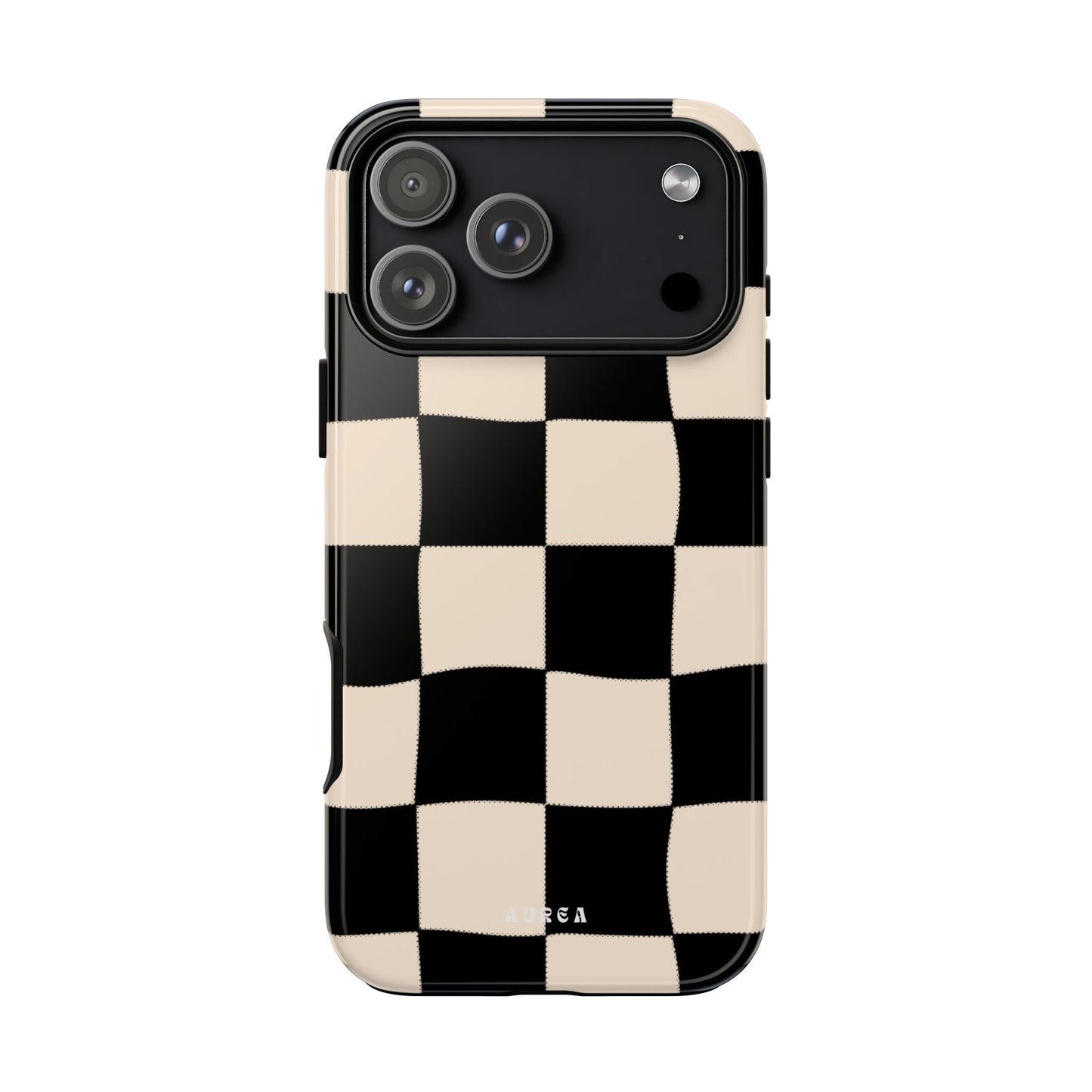 Retro Wavy Checkerboard
