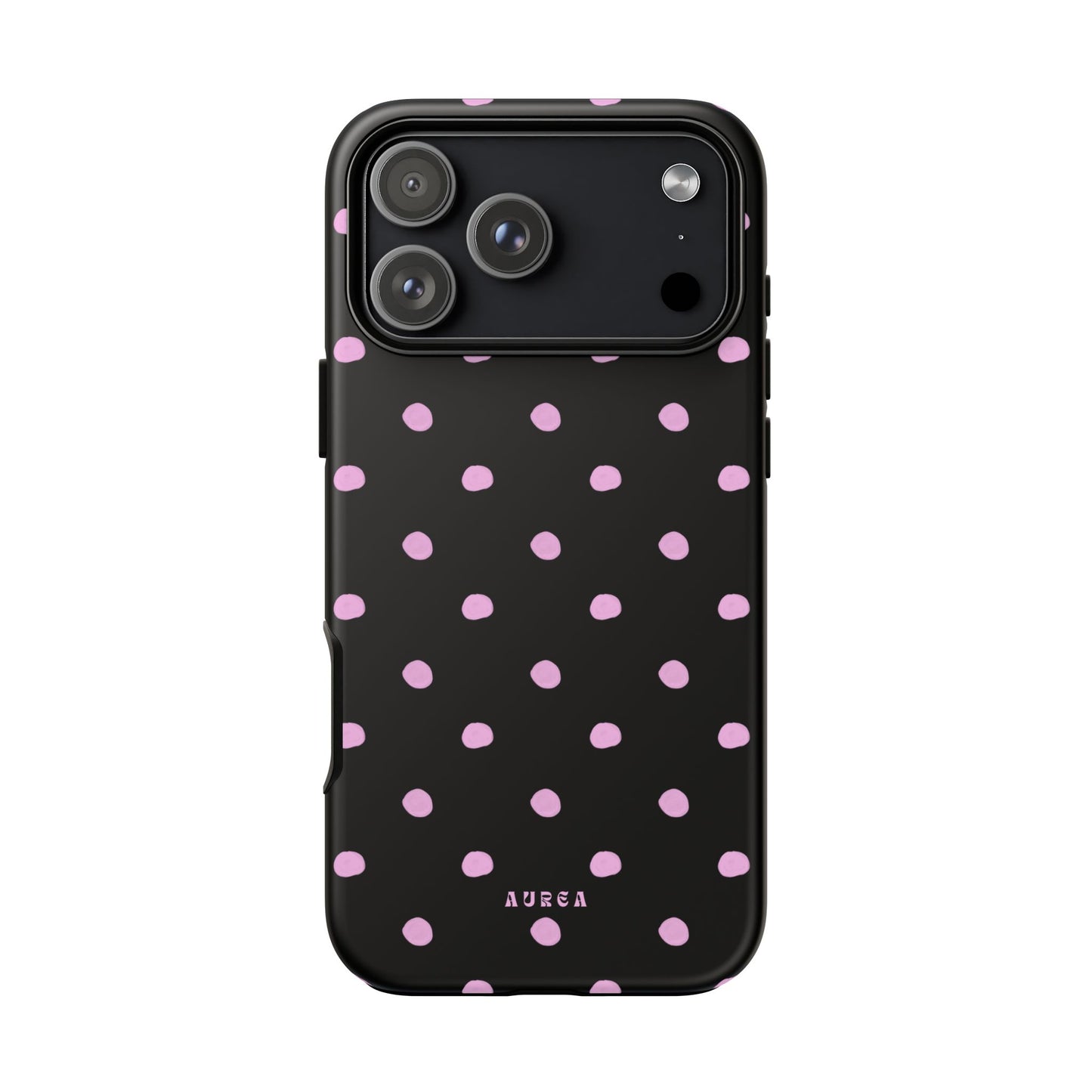 Pink Polka Noir