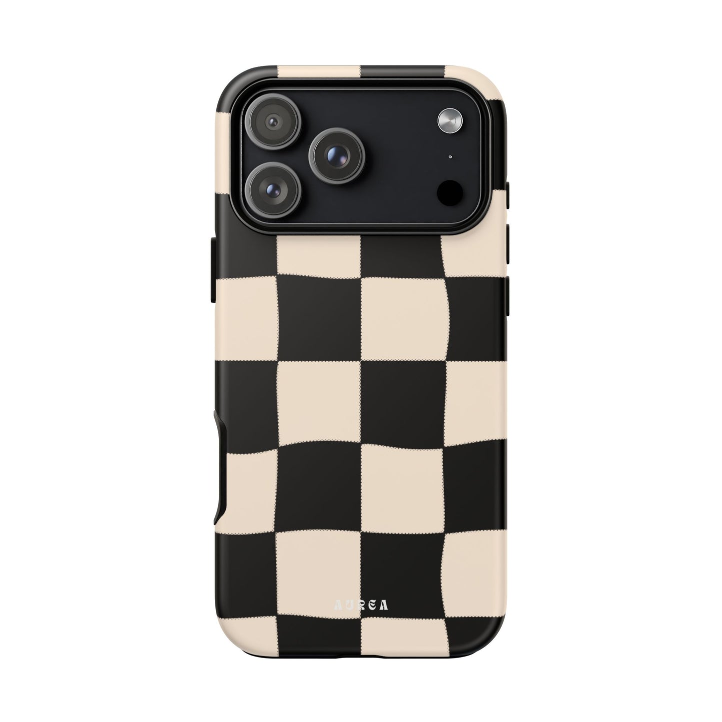 Retro Wavy Checkerboard